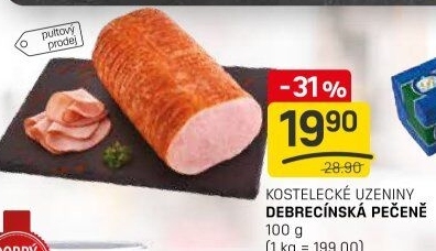 Pečeně debrecínská Kostelecké uzeniny