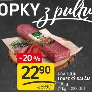 Salám lovecký Krahulík