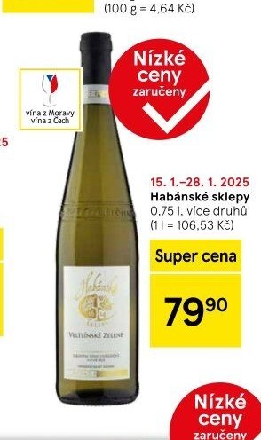 Habánské sklepy 0,75 l, více druhů