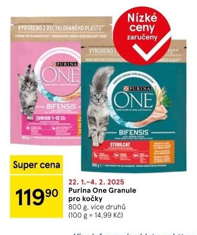 Purina One Granule pro kočky 800 g, více druhů