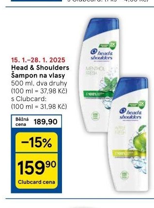 Head & Shoulders Šampon na vlasy