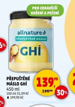 PŘEPUŠTĚNÉ MÁSLO GHÍ 450 ml