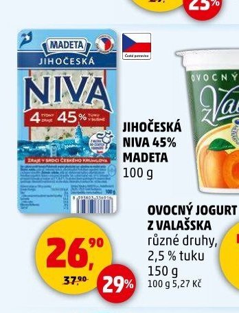 JIHOČESKÁ NIVA 45% MADETA 100 g