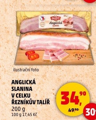 Anglická slanina Řezníkův talíř