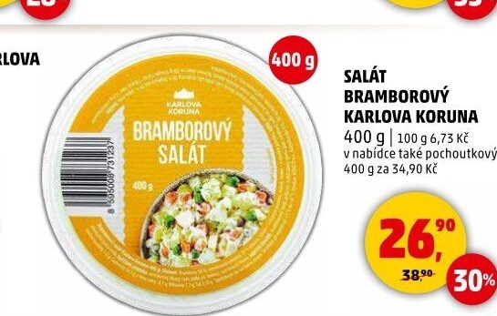 Bramborový salát Karlova Koruna