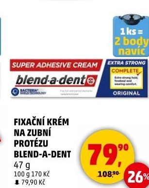 Fixační krém na zubní protézu Blend-a-dent
