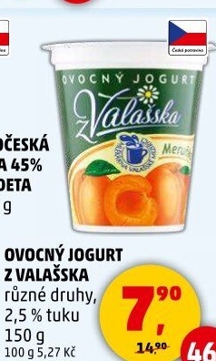 Jogurt ovocný z Valašska Mlékárna Valašské Meziříčí