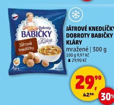 Knedlíčky játrové mražené Dobroty Babičky Kláry