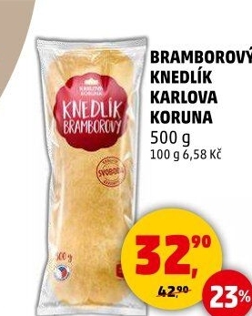 Knedlík bramborový Karlova Koruna