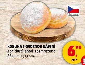 Kobliha s ovocnou náplní