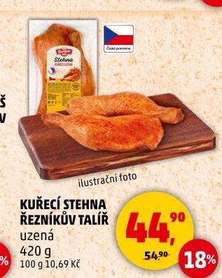 Kuřecí stehna uzená Řezníkův talíř