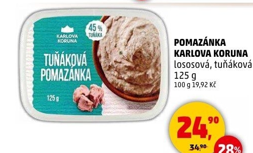 Lososová pomazánka Karlova Koruna