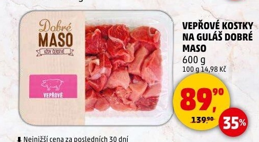 Maso na guláš vepřové Dobré maso