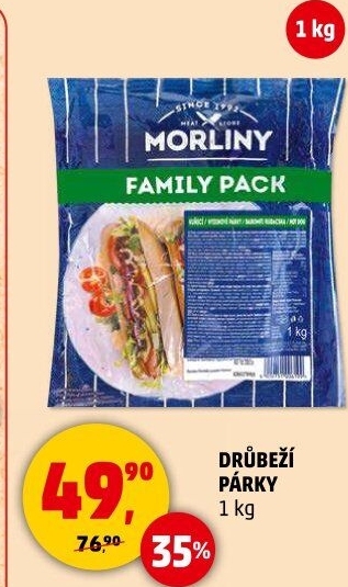 Párky drůbeží Morliny