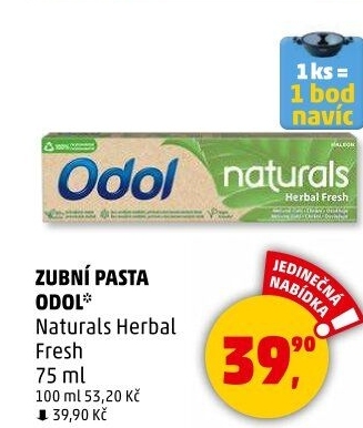 Pasta na zuby Naturals Herbal Fresh Odol