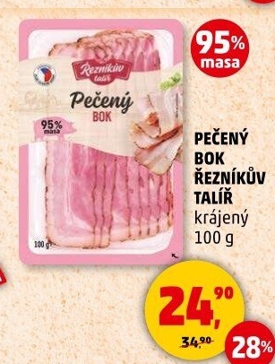 Pečený bok Řezníkův talíř