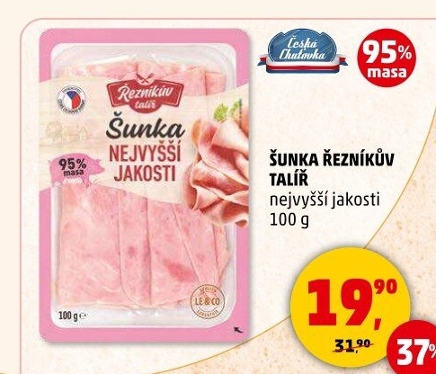 Šunka nejvyšší jakosti Řezníkův talíř