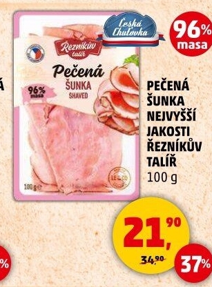 Šunka pečená nejvyšší jakosti Řezníkův talíř