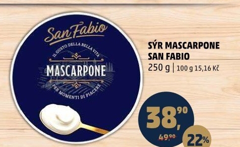 Sýr Mascarpone San Fabio