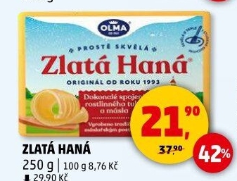 Tuk Zlatá Haná Olma