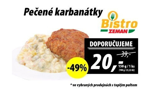 Karbanátek pečený