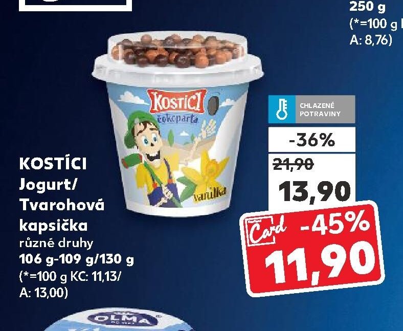KOSTÍCI Jogurt/Tvarohová kapsička