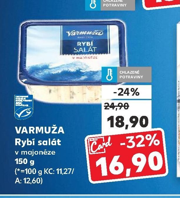 VARMUŽA Rybí salát v majonéze 150 g