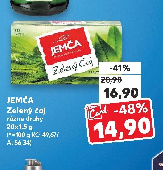JEMČA Zelený čaj