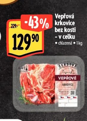 Vepřová krkovice bez kosti