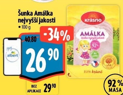 Šunka Amálka nejvyšší jakosti Krásno