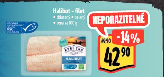 Halibut filety Albert