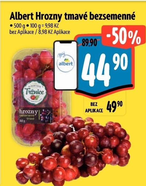 Hrozny tmavé bezsemenné Albert