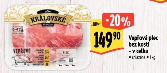 Královská vepřová plec bez kosti Premium Albert