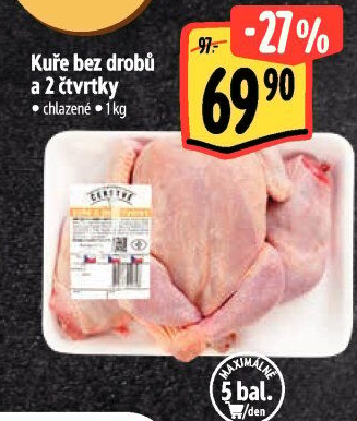 Kuře + 2 čtvrtky Albert