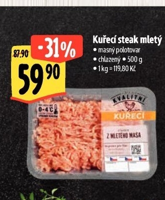 Kuřecí steak mletý Albert