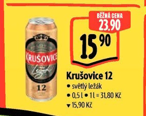 Pivo světlý ležák Královský 12° Krušovice
