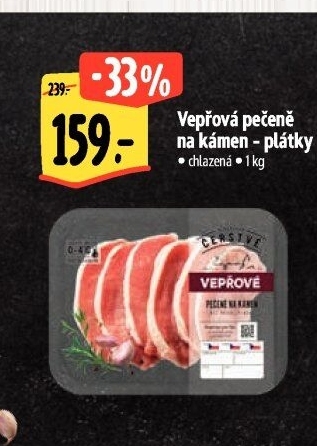 Vepřová pečeně na kámen Albert