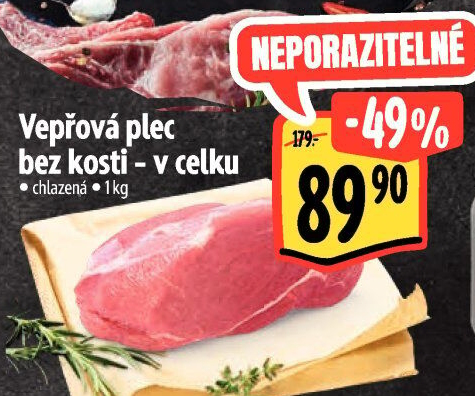 Vepřová plec bez kosti