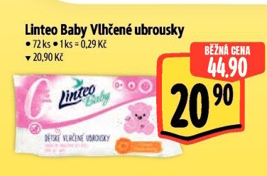 Vlhčené ubrousky dětské Linteo Baby
