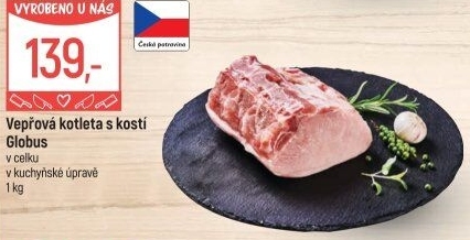 Kotleta vepřová s kostí Globus