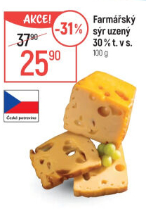 Sýr Farmářský uzený