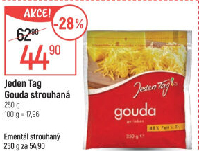 Sýr Gouda strouhaná Jeden Tag
