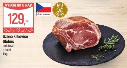 Uzená krkovice s kostí Globus