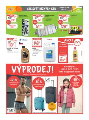 akční leták Globus 29.1.2025-4.2.2025