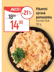 Pikantní sýrová pomazánka