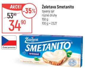 Sýr tavený Smetanito Želetava