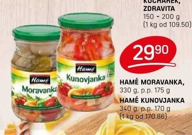 HAMÉ MORAVANKA, HAMÉ KUNOVJANKA
