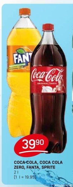 COCA-COLA, COCA COLA ZERO, FANTA, SPRITE