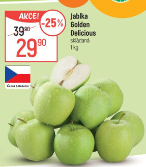 Jablka Golden Delicious