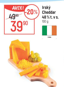 Sýr Cheddar irský 48%